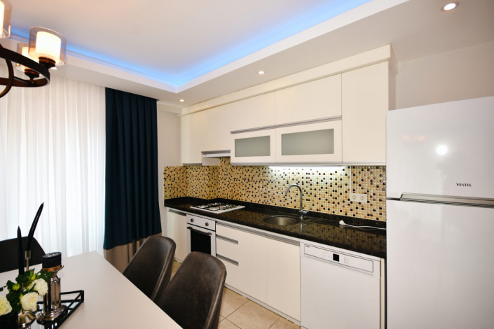 Меблированные апартаменты планировки 2+1, 115м2 с видом на море в районе Махмутлар - Ракурс 26