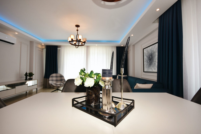 Меблированные апартаменты планировки 2+1, 115м2 с видом на море в районе Махмутлар - Ракурс 27