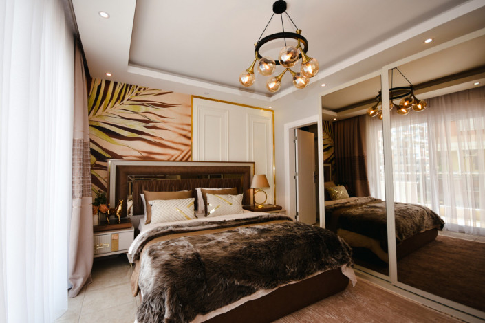 Меблированные апартаменты планировки 2+1, 115м2 с видом на море в районе Махмутлар - Ракурс 32