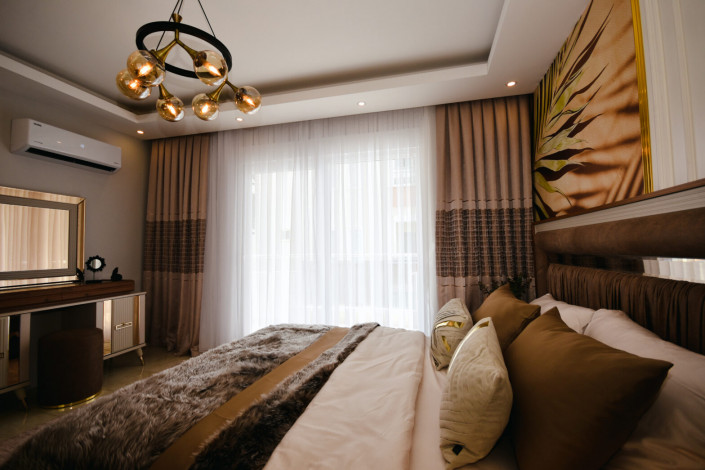 Меблированные апартаменты планировки 2+1, 115м2 с видом на море в районе Махмутлар - Ракурс 34