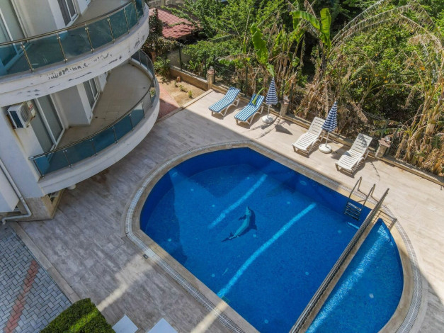 Меблированные апартаменты планировки 2+1, 105м2 с видом на море в районе Кестель - Ракурс 18