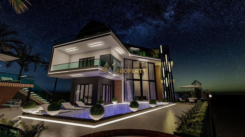 Шикарная вилла в районе Каргыджак - Ракурс 11