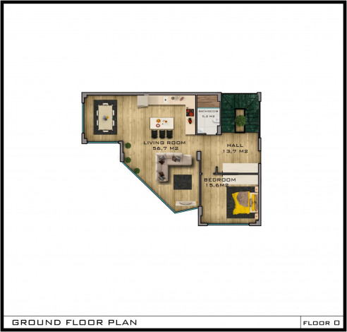 Шикарная вилла в районе Каргыджак - Ракурс 15