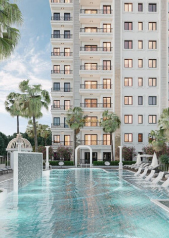 Новый проект с квартирами 1+1, 2+1, 3+1 в районе Авсаллар - Ракурс 2