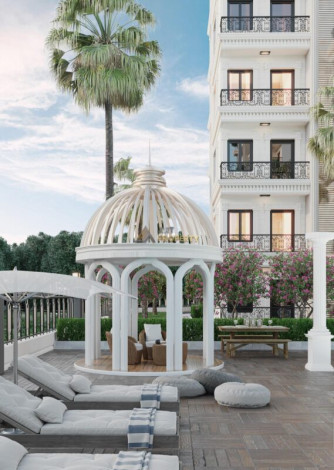 Новый проект с квартирами 1+1, 2+1, 3+1 в районе Авсаллар - Ракурс 3