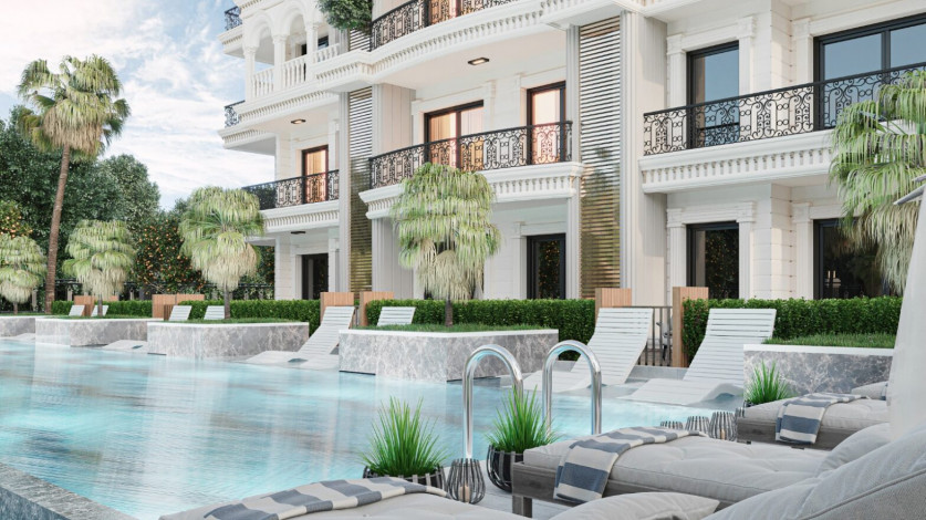 Новый проект с квартирами 1+1, 2+1, 3+1 в районе Авсаллар - Ракурс 8