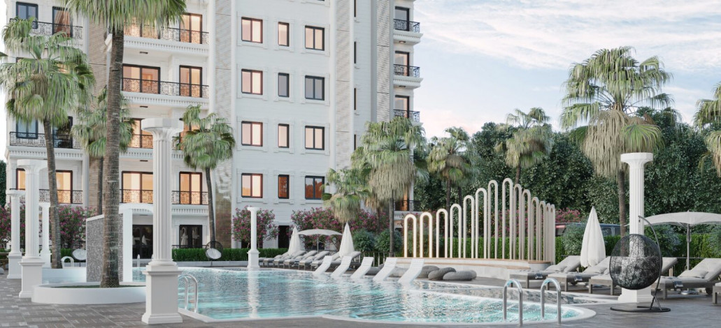 Новый проект с квартирами 1+1, 2+1, 3+1 в районе Авсаллар - Ракурс 18