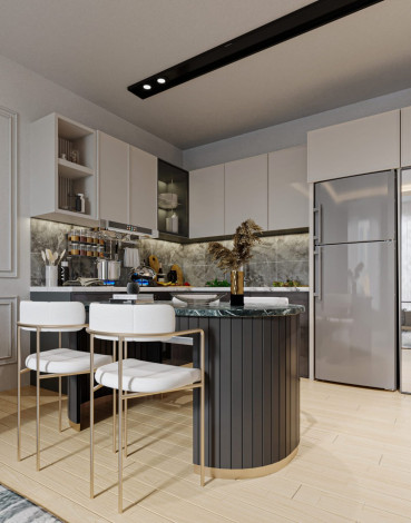 Новый проект с квартирами 1+1, 2+1, 3+1 в районе Авсаллар - Ракурс 24