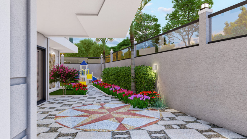 Уютный жилой комплекс в районе Махмутлар - Ракурс 17