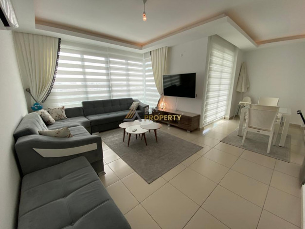 Апартаменты 2+1 с видом на море в классном комплексе в районе Тосмур, 105 м2 - Ракурс 12