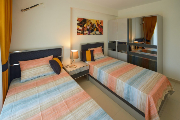 Просторная меблированная  квартира планировки  2+1, с видом на горы в Махмутларе, 105 м2. - Ракурс 4