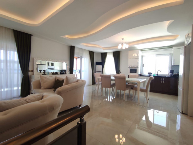 Меблированный пентхаус 3+1, 212м2 в современном жилом комплексе, Махмутлар - Ракурс 18