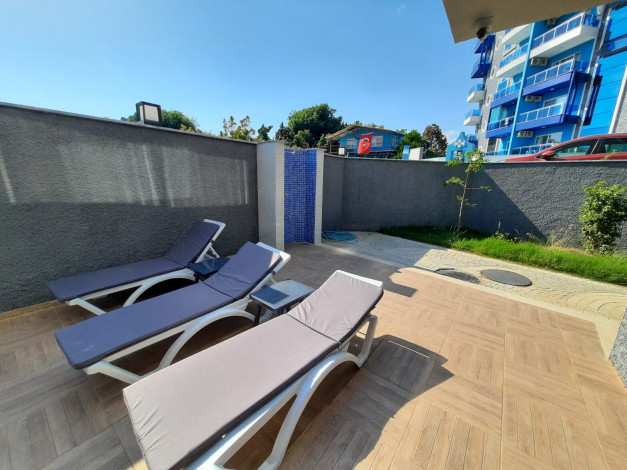 Меблированная квартира планировки 1+1, 55м2 в новом жилом комплексе, Махмутлар - Ракурс 10