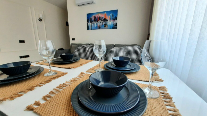 Меблированная квартира планировки 1+1, 55м2 в новом жилом комплексе, Махмутлар - Ракурс 20