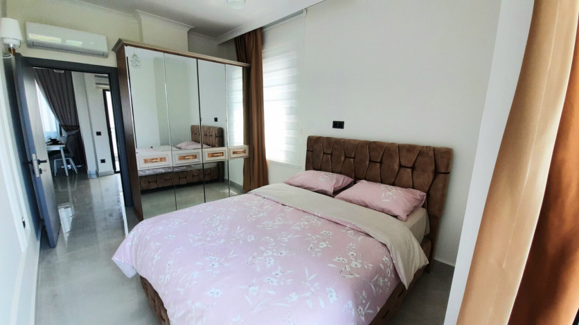 Меблированная квартира планировки 1+1, 55м2 в новом жилом комплексе, Махмутлар - Ракурс 50