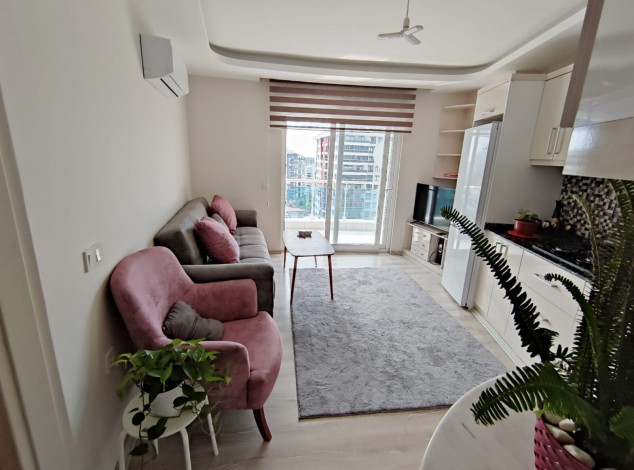 Уютная меблированная квартира планировки 1+1, 55м2 в районе Махмутлар - Ракурс 26