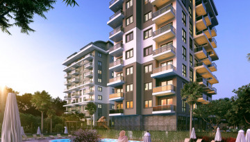 Новый инвестиционный проект с апартаментами 1+1, 2+1, 3+1 в районе Авсаллар - Ракурс 7