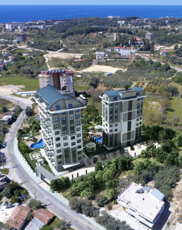 Новый инвестиционный проект с апартаментами 1+1, 2+1, 3+1 в районе Авсаллар - Ракурс 0