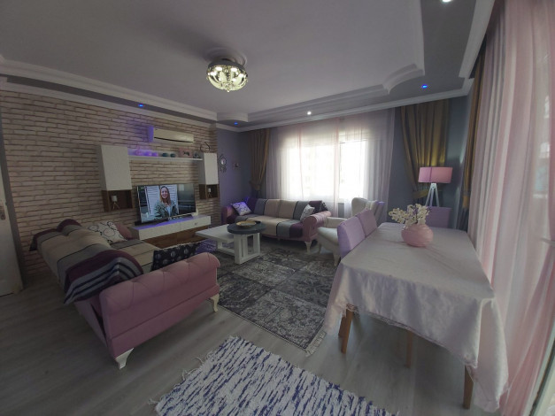 Меблированная трехкомнатная квартира  2+1, в 500 метрах от моря, в Махмутларе, Алания , 118 м2. - Ракурс 10