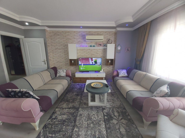 Меблированная трехкомнатная квартира  2+1, в 500 метрах от моря, в Махмутларе, Алания , 118 м2. - Ракурс 11