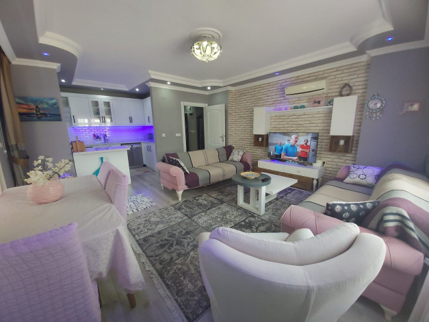 Меблированная трехкомнатная квартира  2+1, в 500 метрах от моря, в Махмутларе, Алания , 118 м2. - Ракурс 12