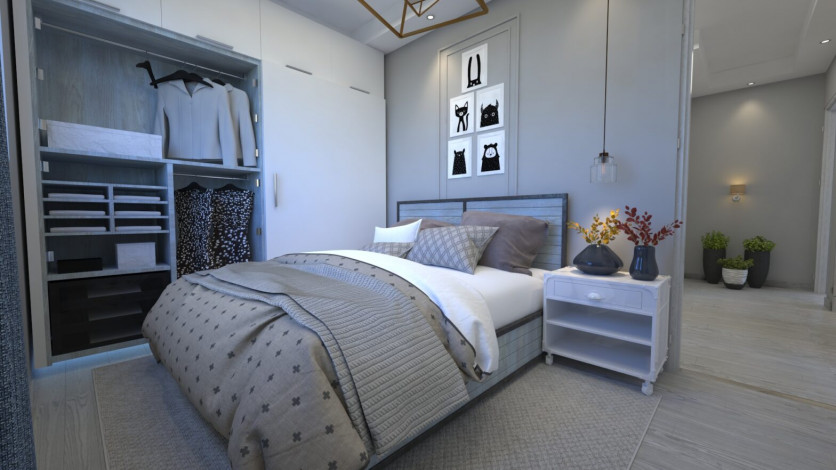 Апартаменты планировки 2+1 и 3+1 в новом жилом комплексе, центр Алании - Ракурс 4