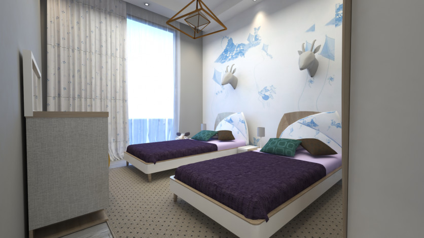 Апартаменты планировки 2+1 и 3+1 в новом жилом комплексе, центр Алании - Ракурс 11