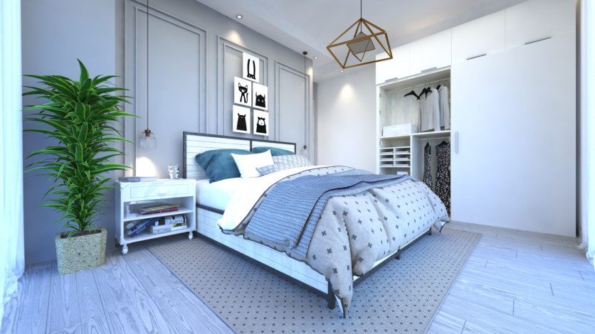 Апартаменты планировки 2+1 и 3+1 в новом жилом комплексе, центр Алании - Ракурс 12