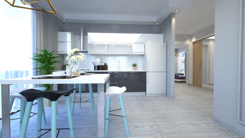 Апартаменты планировки 2+1 и 3+1 в новом жилом комплексе, центр Алании - Ракурс 13