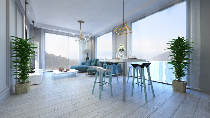 Апартаменты планировки 2+1 и 3+1 в новом жилом комплексе, центр Алании - Ракурс 14