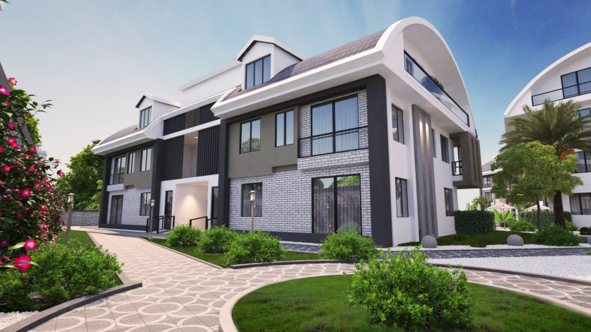 Апартаменты планировки 2+1 и 3+1 в новом жилом комплексе, центр Алании - Ракурс 22