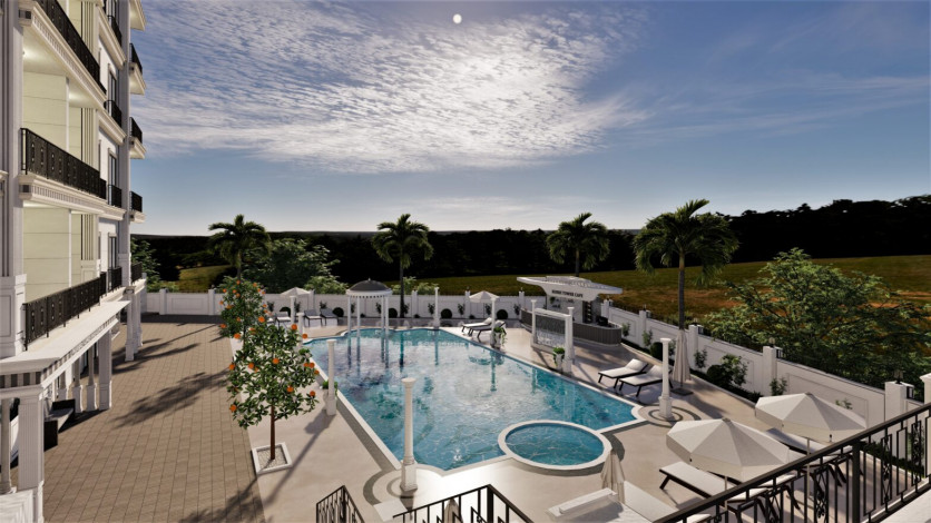 Новый жилой комплекс с апартаментами 1+1, 2+1, 3+1 в районе Авсаллар - Ракурс 5