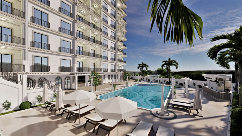 Новый жилой комплекс с апартаментами 1+1, 2+1, 3+1 в районе Авсаллар - Ракурс 9