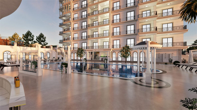 Новый жилой комплекс с апартаментами 1+1, 2+1, 3+1 в районе Авсаллар - Ракурс 14