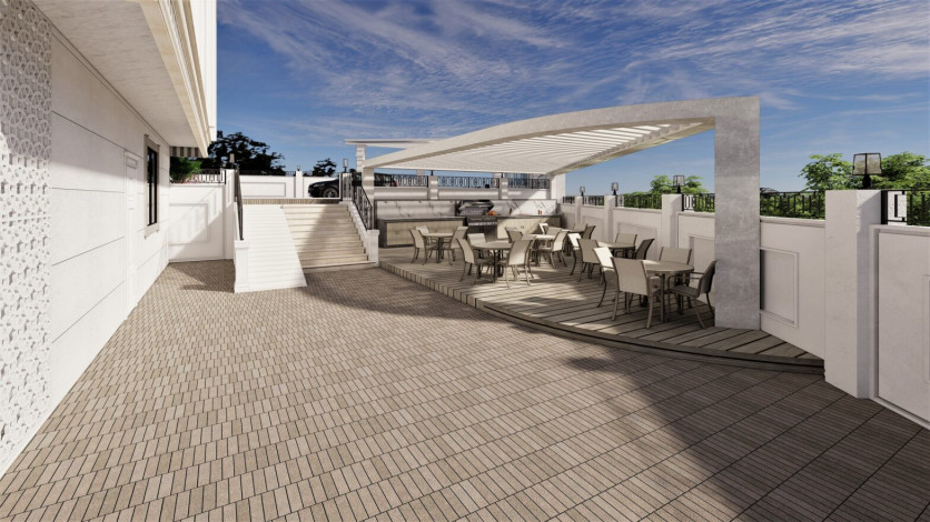 Новый жилой комплекс с апартаментами 1+1, 2+1, 3+1 в районе Авсаллар - Ракурс 18