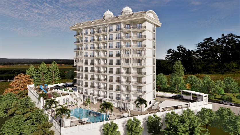 Новый жилой комплекс с апартаментами 1+1, 2+1, 3+1 в районе Авсаллар - Ракурс 26