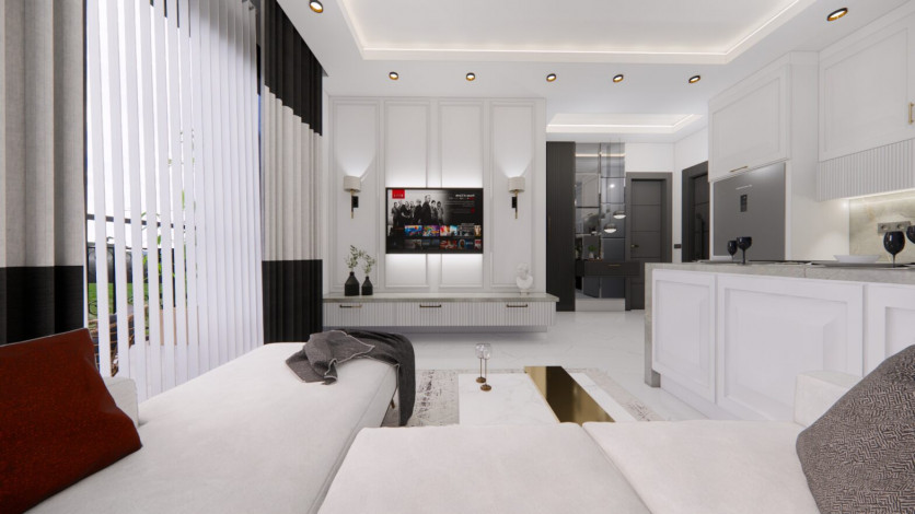 Новый жилой комплекс с апартаментами 1+1, 2+1, 3+1 в районе Авсаллар - Ракурс 28