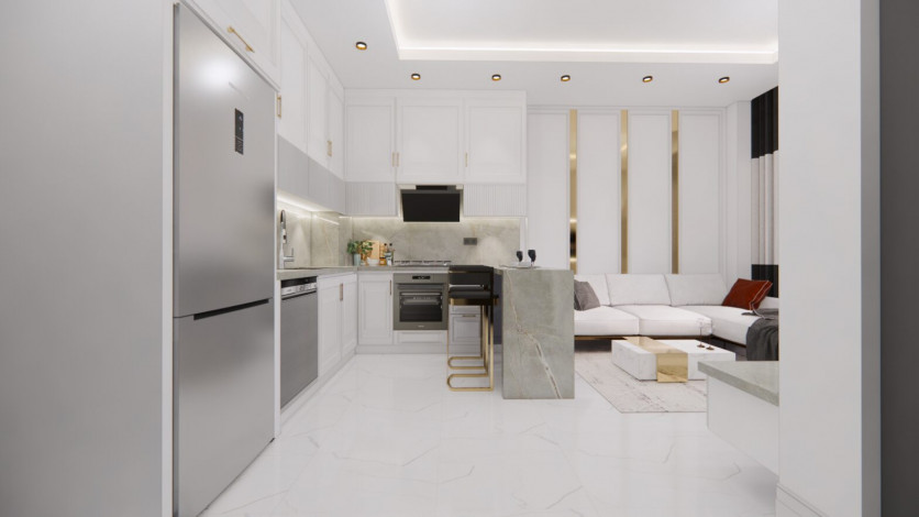 Новый жилой комплекс с апартаментами 1+1, 2+1, 3+1 в районе Авсаллар - Ракурс 30