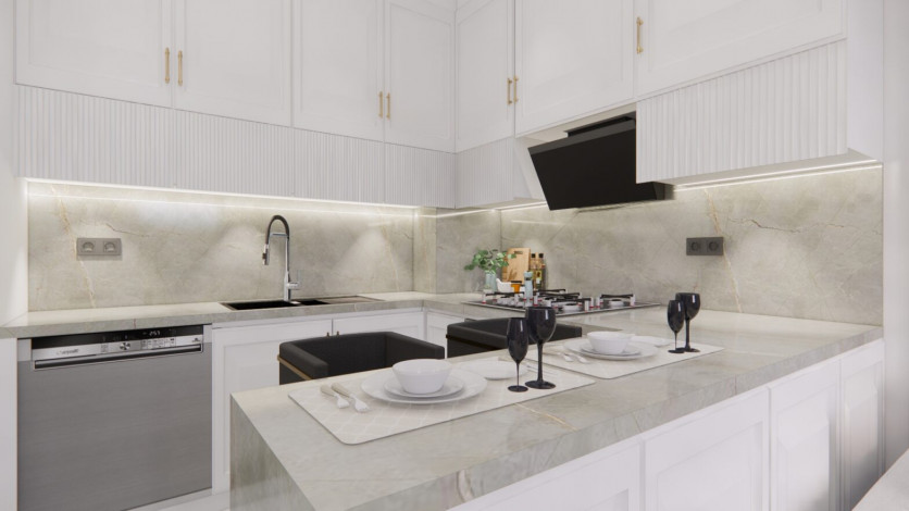 Новый жилой комплекс с апартаментами 1+1, 2+1, 3+1 в районе Авсаллар - Ракурс 32