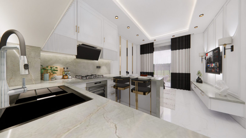 Новый жилой комплекс с апартаментами 1+1, 2+1, 3+1 в районе Авсаллар - Ракурс 33