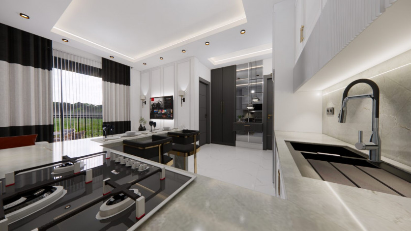 Новый жилой комплекс с апартаментами 1+1, 2+1, 3+1 в районе Авсаллар - Ракурс 34