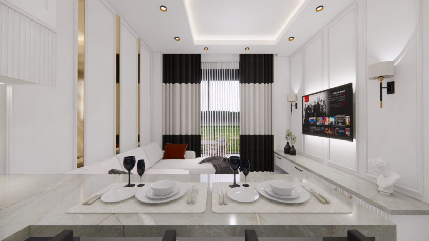 Новый жилой комплекс с апартаментами 1+1, 2+1, 3+1 в районе Авсаллар - Ракурс 41