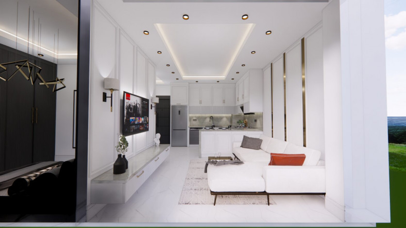 Новый жилой комплекс с апартаментами 1+1, 2+1, 3+1 в районе Авсаллар - Ракурс 42