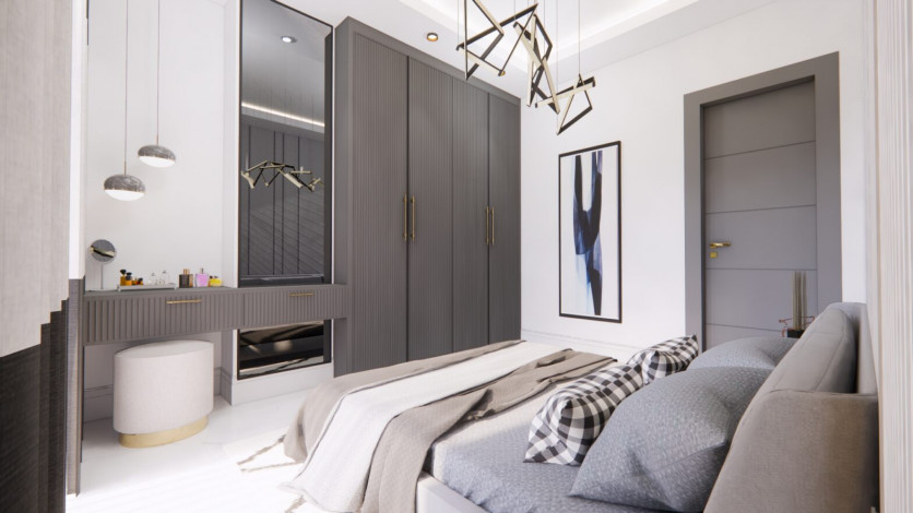 Новый жилой комплекс с апартаментами 1+1, 2+1, 3+1 в районе Авсаллар - Ракурс 51