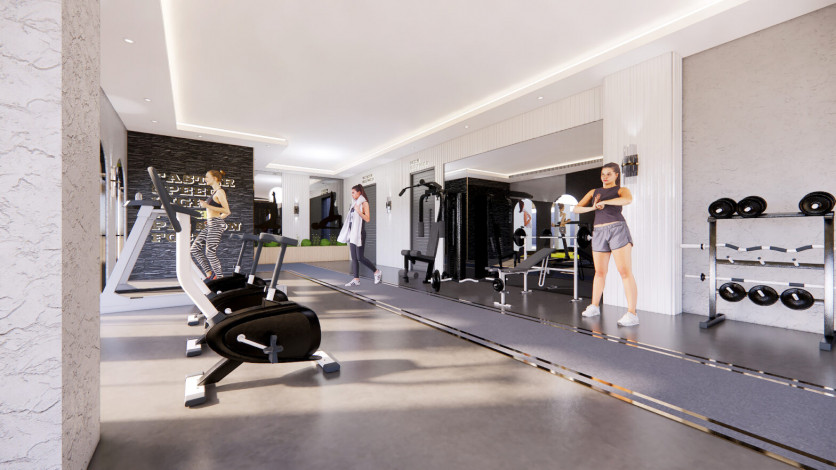 Новый жилой комплекс с апартаментами 1+1, 2+1, 3+1 в районе Авсаллар - Ракурс 60