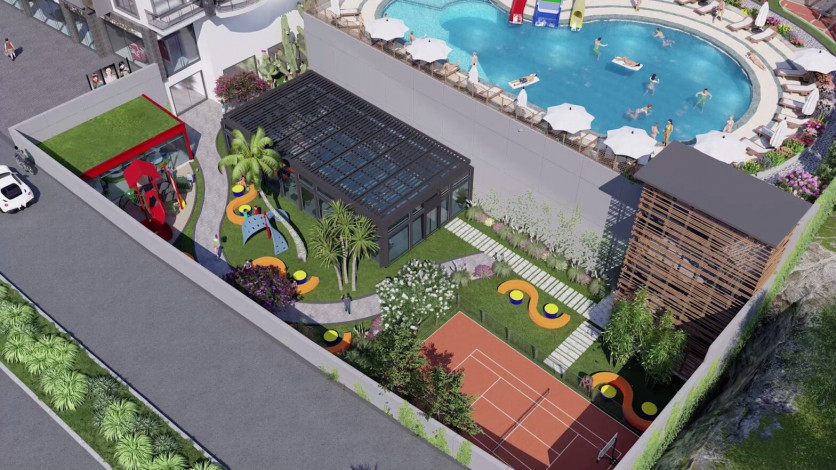 Новые квартиры в Махмутлар Алания: 2+1, 1+1 - Ракурс 6