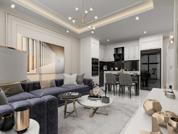 Новые квартиры в Махмутлар Алания: 2+1, 1+1 - Ракурс 28