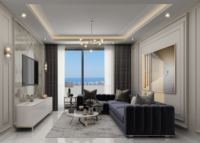 Новые квартиры в Махмутлар Алания: 2+1, 1+1 - Ракурс 30