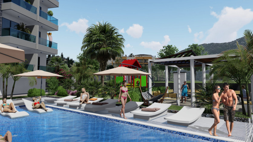 Новые квартиры в Газипаше Алания: 2+1, 1+1. Новый инвестиционный проект - Ракурс 10