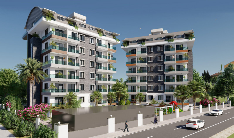 Новые квартиры в Газипаше Алания: 2+1, 1+1. Новый инвестиционный проект - Ракурс 5